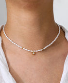 Venezia Little Stone Pearl Necklace