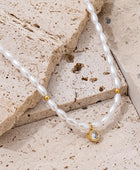 Venezia Little Stone Pearl Necklace