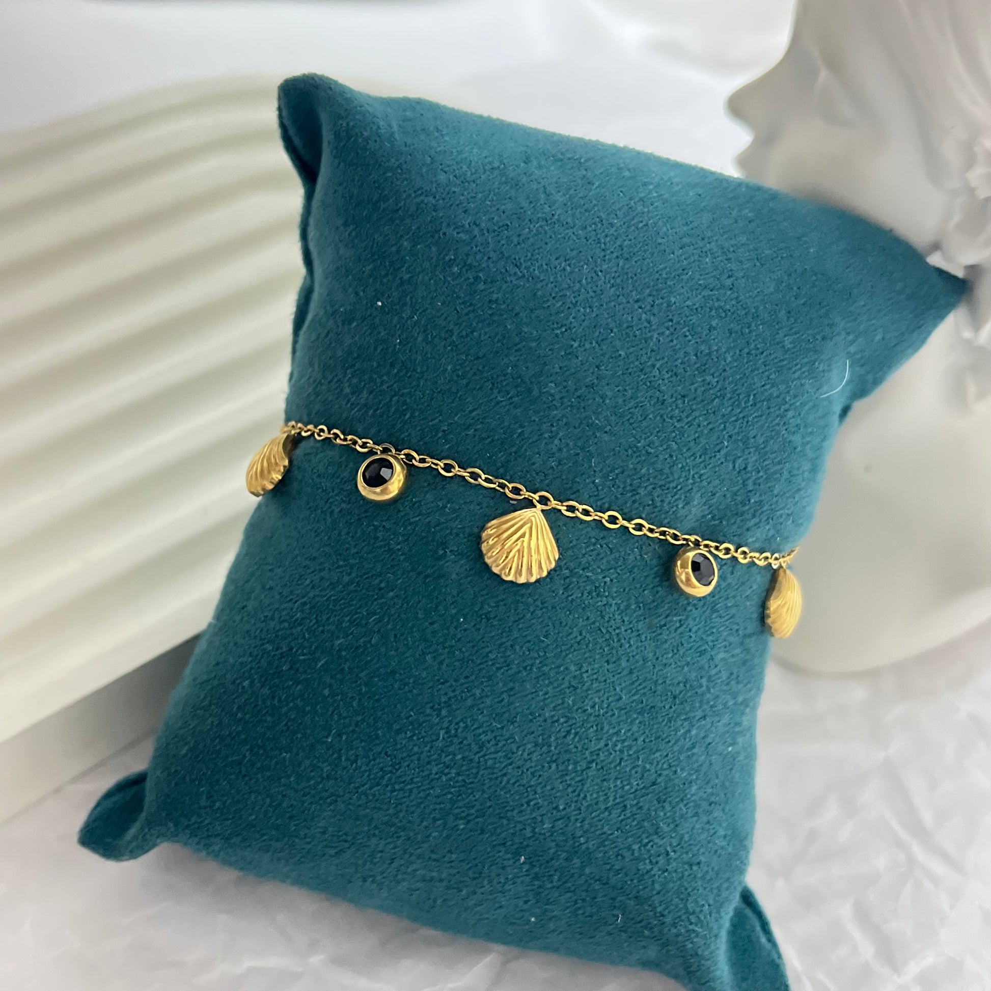Cosmic Shell Gold Bracelet