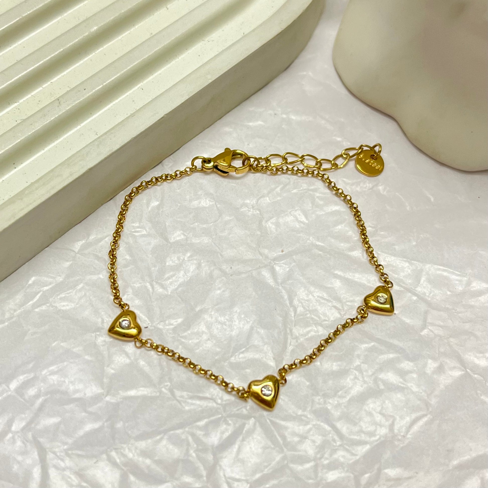 Minicha Heart Gold Bracelet