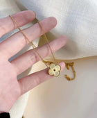 Shinyl Clover Gold Necklace