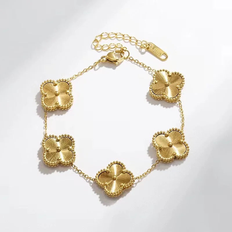Shinyl Clover Gold Bracelet