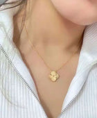 Shinyl Clover Gold Necklace