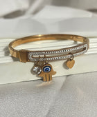 Evelia Rosegold Charm Cuff