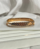 Lead Leaf Rosegold Cuff