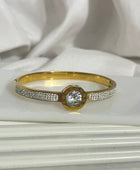 Roman Number Gold Cuff