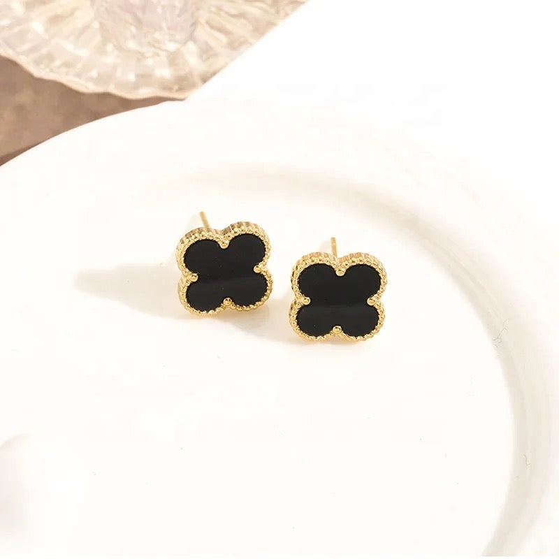 Mini Clover Gold Studs