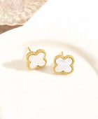 Mini Clover Gold Studs