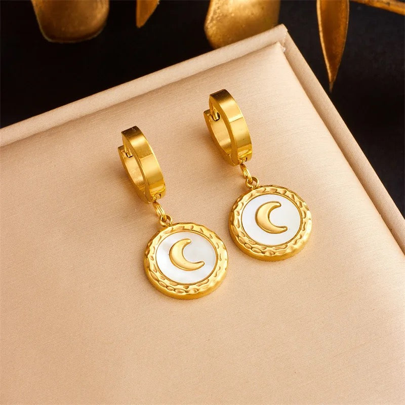 Naomi Moon Gold Earrings