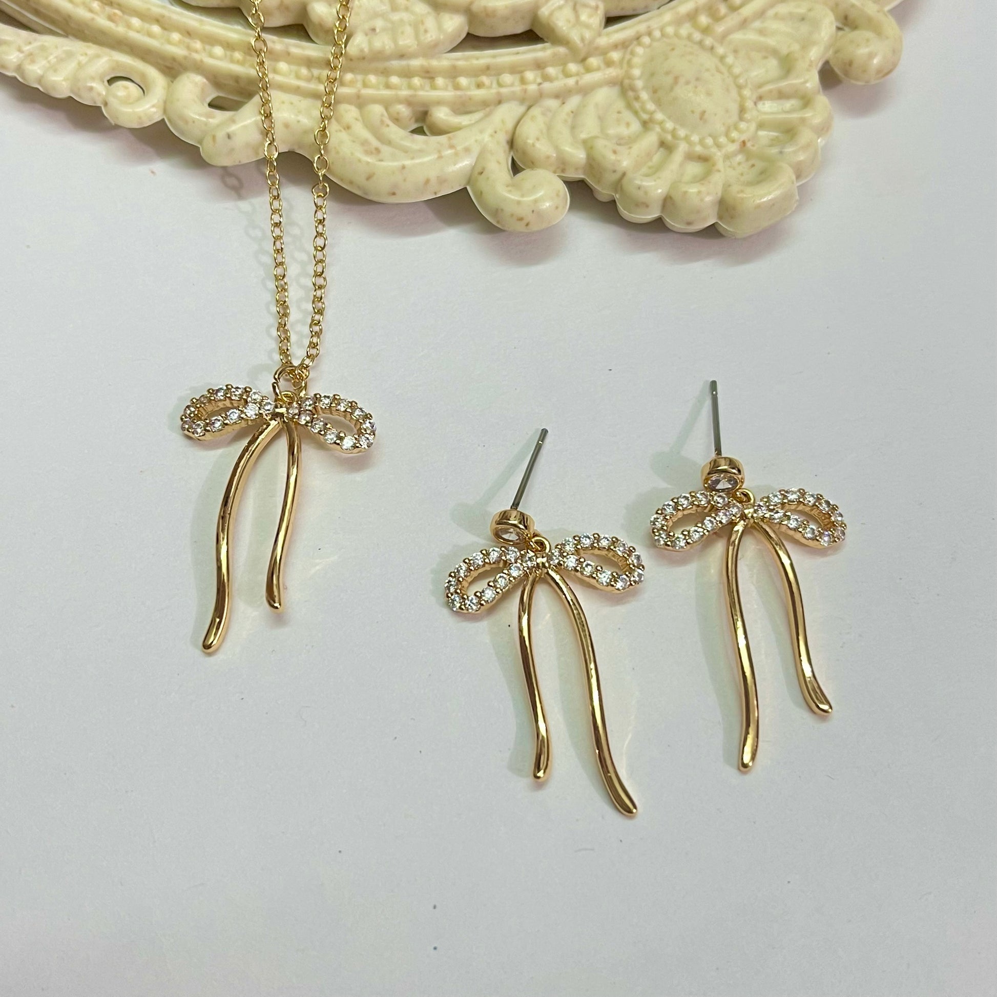 Vasi Big Bow Gold Set