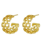 Darcie Net Gold Hoops