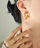 Raina Chunky Gold Hoops