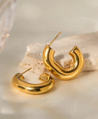 Raina Chunky Gold Hoops
