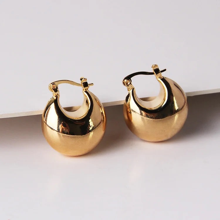 Betty Ball Gold Hoops