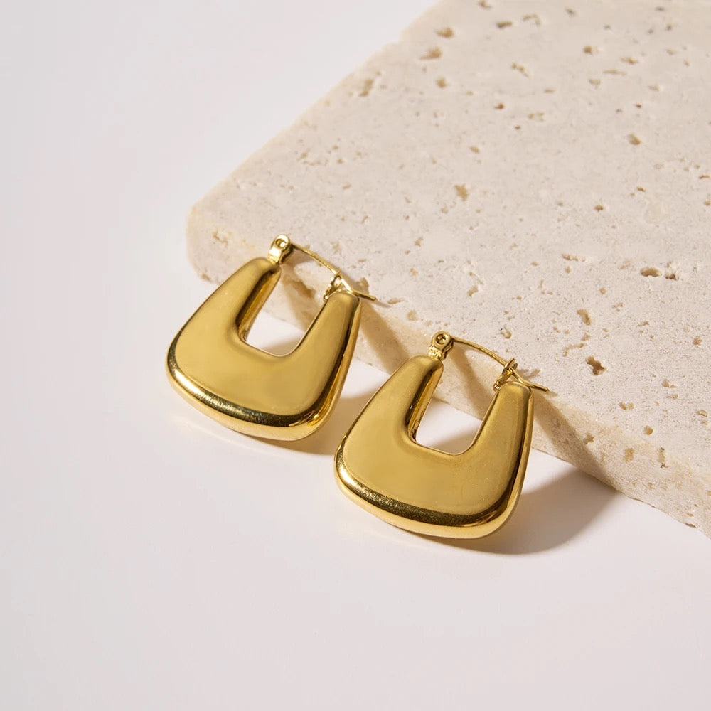 City Square Gold Hoops