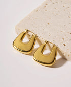 City Square Gold Hoops