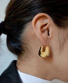 City Square Gold Hoops