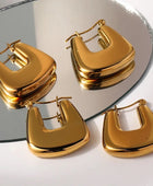 City Square Gold Hoops