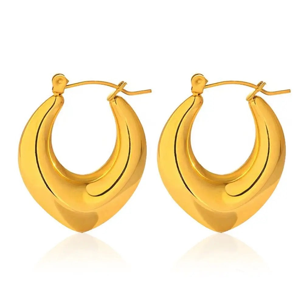 Almo Classy Gold Hoops