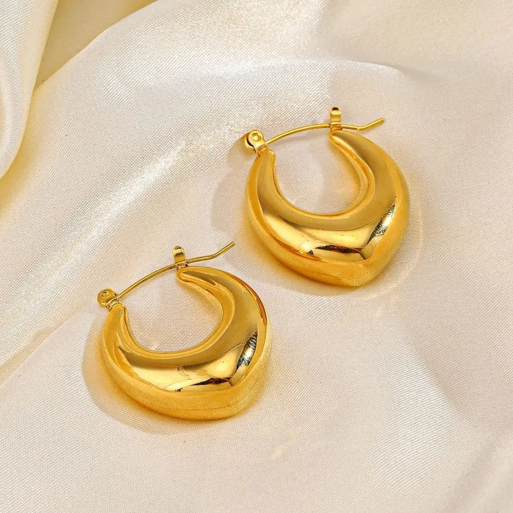 Almo Classy Gold Hoops