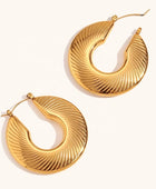 Amrose Big Gold Hoops