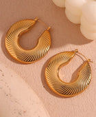 Amrose Big Gold Hoops