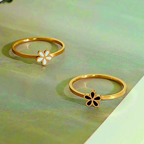 Flowery Cute Minimal Rings