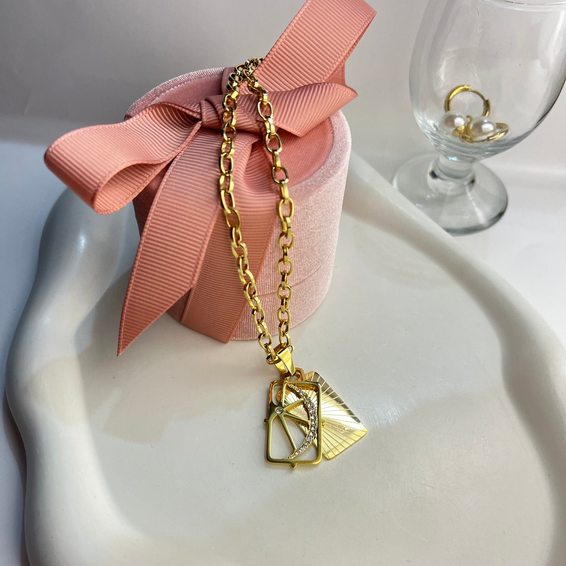 Dreamcatcher Double Phase Necklace