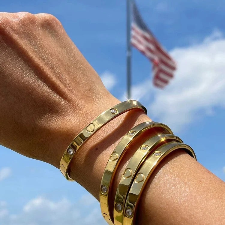 Jamie Heart Love Gold Band