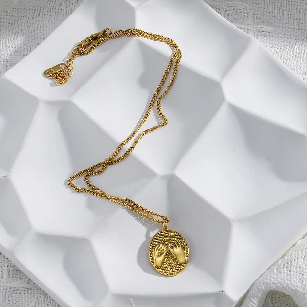 Promise Me Gold Necklace