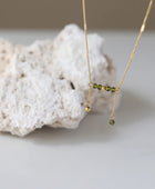 Green Beaded Bliss Minimal Necklace✨