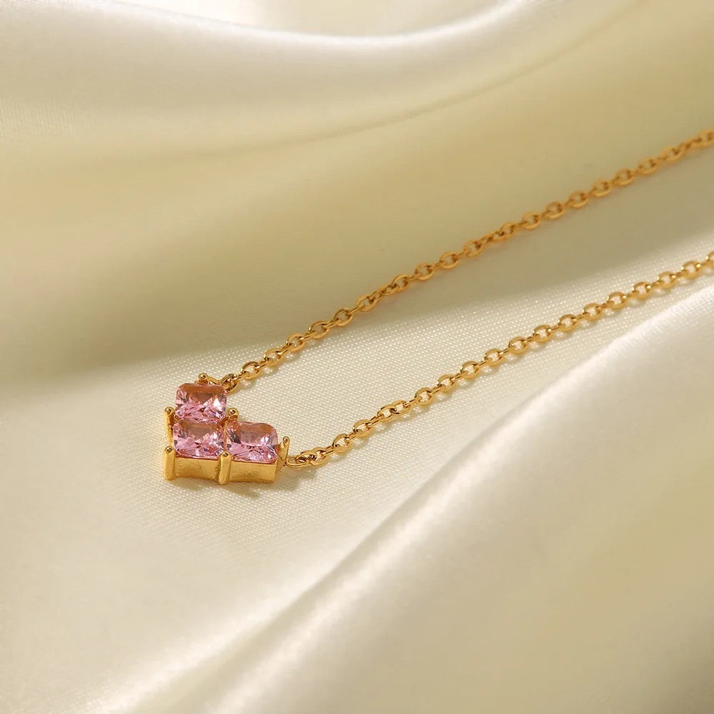 Gigi Princess Heart Minimalist Necklace