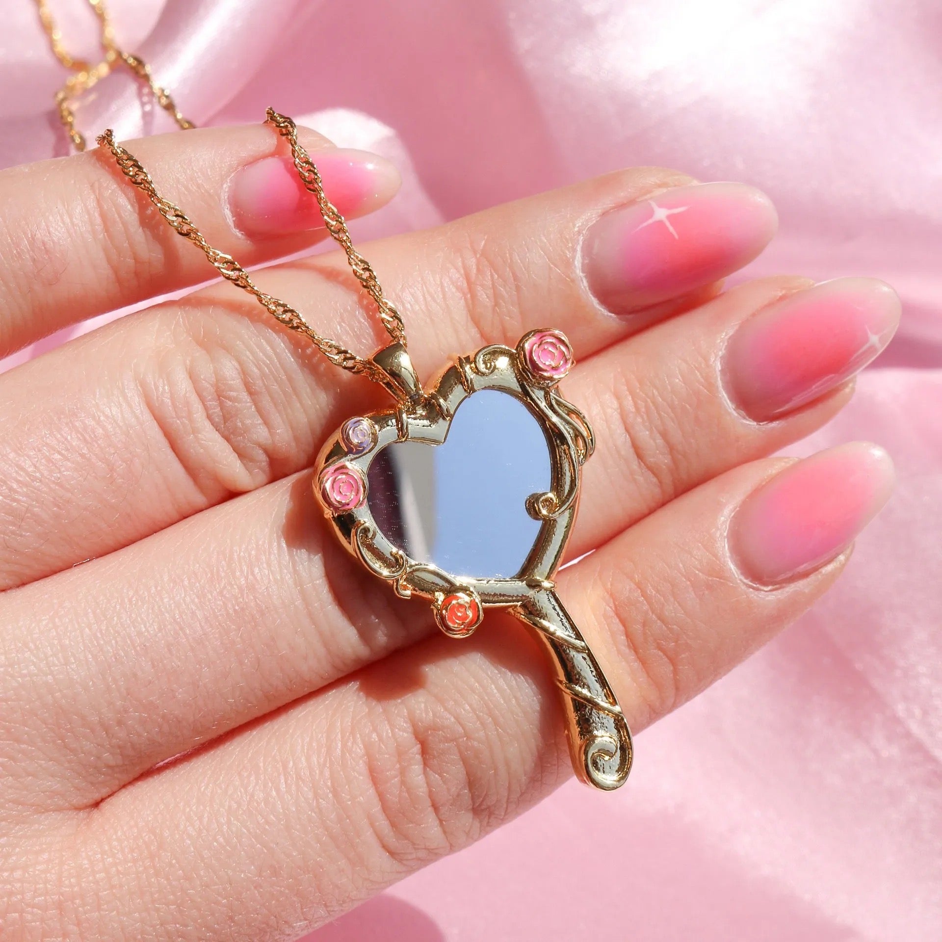 Barbie Mirror Aesthetic Necklace