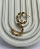 Rosellete Round Gold Hoops