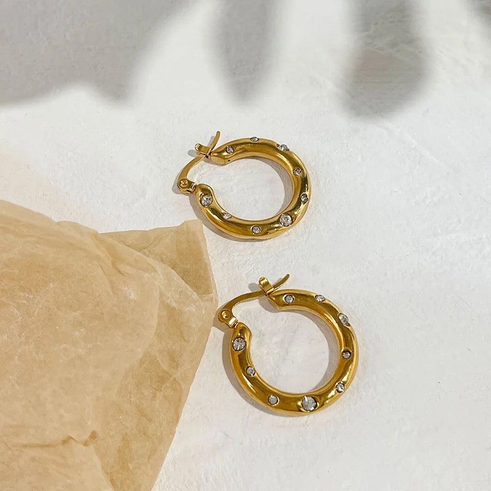 Nicole Diamond Classy Hoops