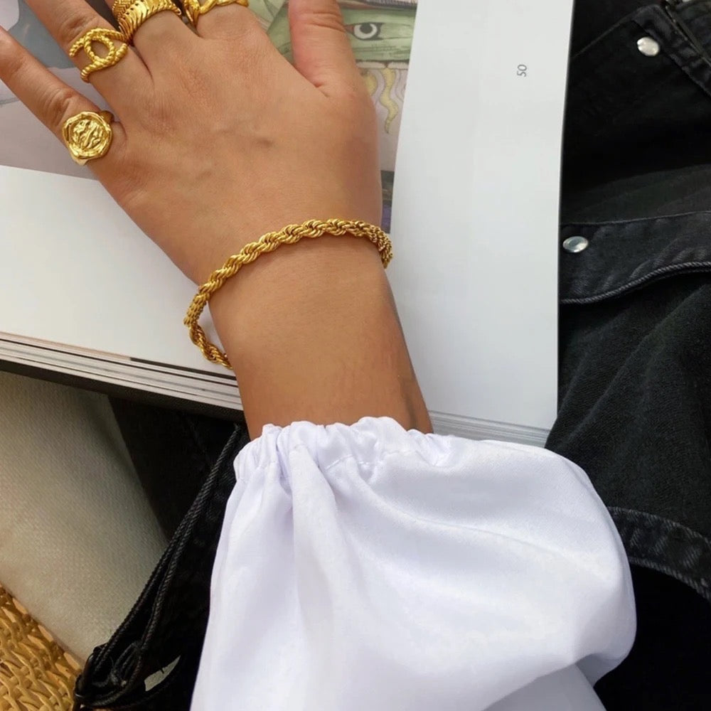 Thick & Thin Rope Chunky Bracelet