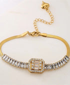 Brigetta Tenis Gold Bracelet