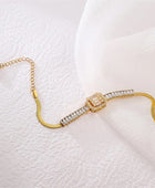 Brigetta Tenis Gold Bracelet