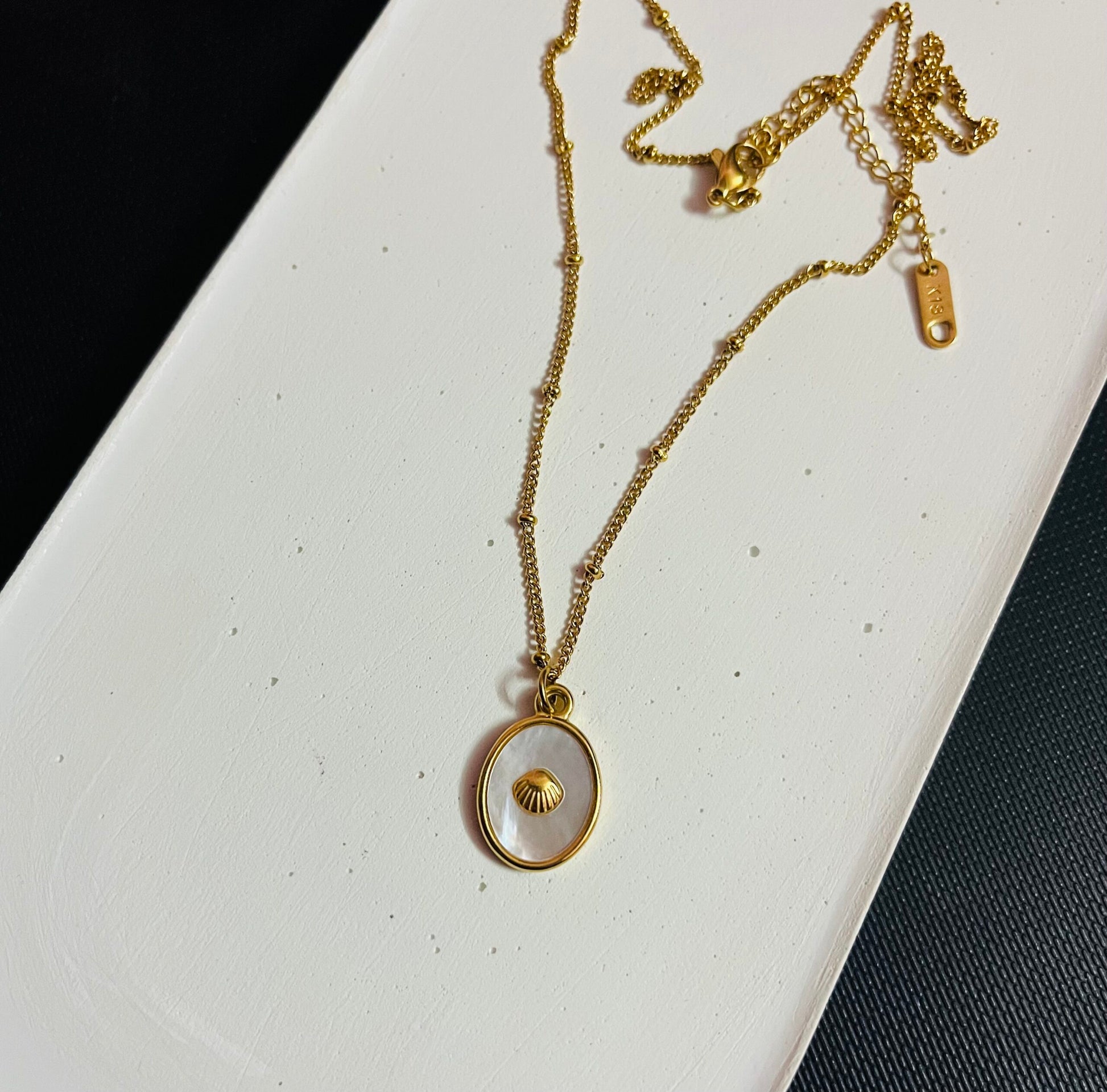 Mermaid Gold Shell Necklace