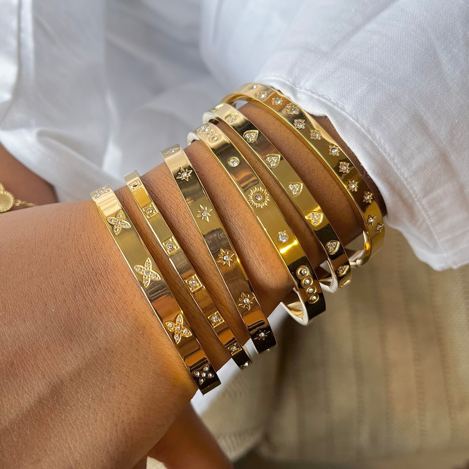 Fantasy Gold Cuff Bracelets