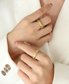 Zeus Moon Star Gold Ring