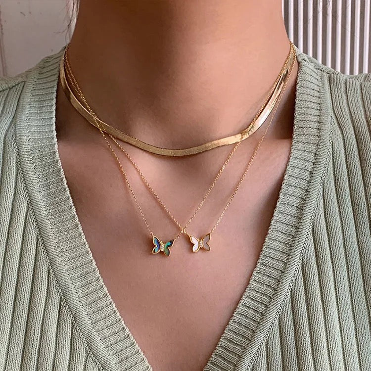 Lilybeth Mini Cute Butterfly Necklaces