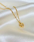 Barcelona Heart Gold Necklace