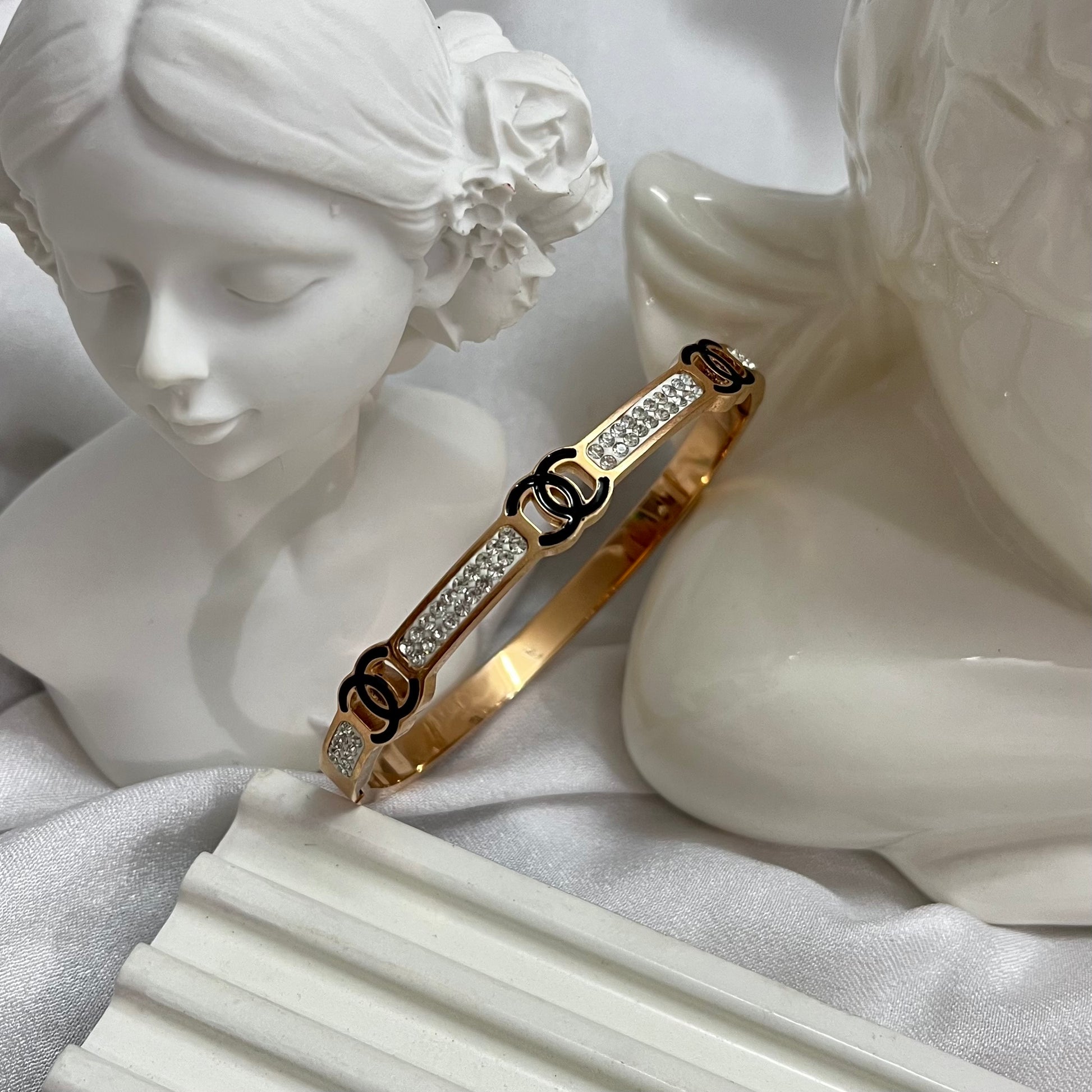 Cc Diamond Rosegold Cuff