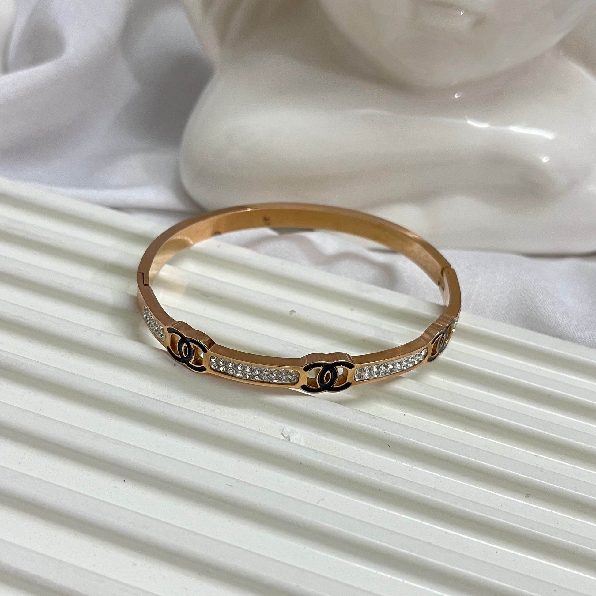 Cc Diamond Rosegold Cuff