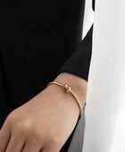 Knot Gold and Rose Gold Cuffs