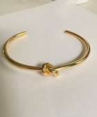 Knot Gold and Rose Gold Cuffs