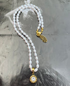 Roman Pearl Gold Necklace