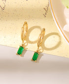 Ramo Emerald Gold Huggies