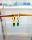 Ramo Emerald Gold Huggies